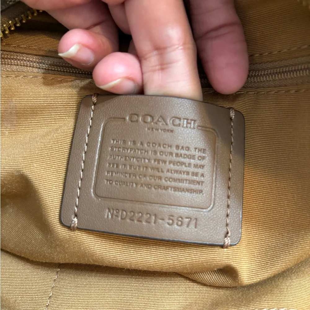 Coach Brown and Cream Backpack - Picture 10 of 16